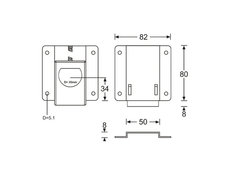 Adam Hall Hardware Sliding Latch System - Sliding Latch 